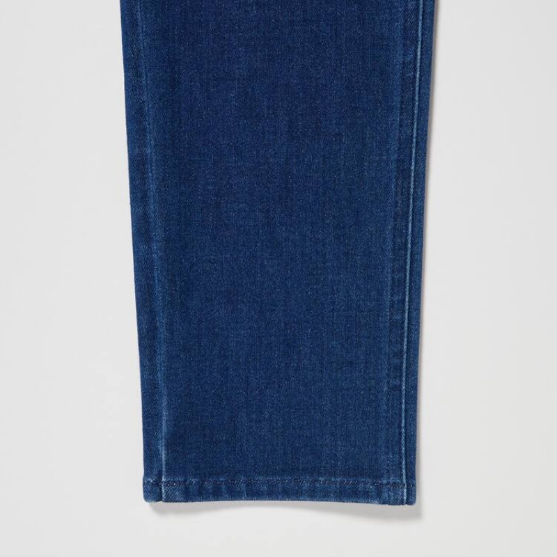 Pantalones Uniqlo Ultra Stretch Denim (Long) Mujer Azules | 9872NXSVK