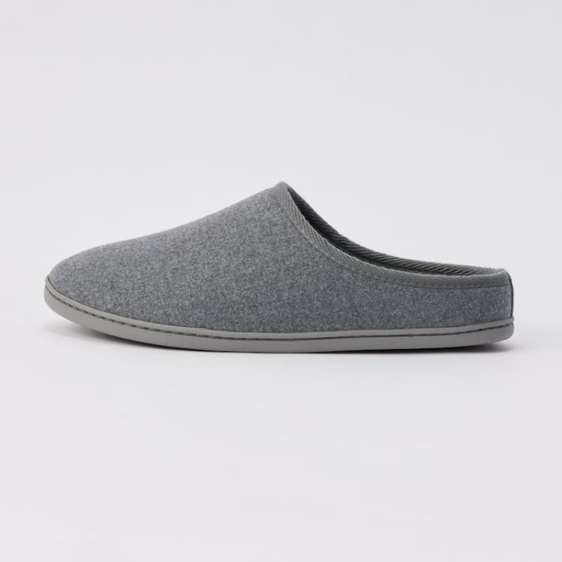 Pantuflas Uniqlo Washable Hombre Gris Oscuro | 8607BOESC