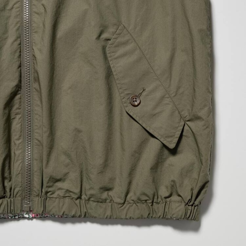 Parka Uniqlo Ines De La Fressange Reversible Mujer Verde Oliva | 6870IQGPO