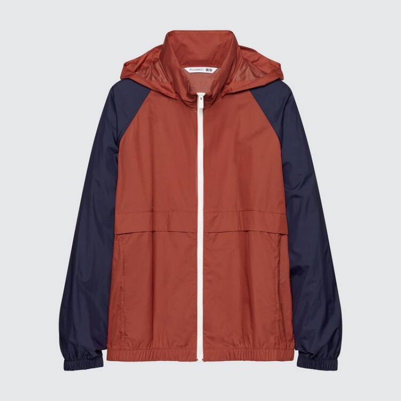 Parka Uniqlo Jw Anderson Colour Block Uv Protection Hombre Rojas | 6051CGWNI