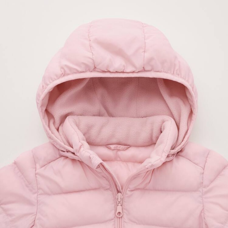 Parka Uniqlo Light Warm Acolchado Washable Zipped Bebe Rosas | 3012SMRKP