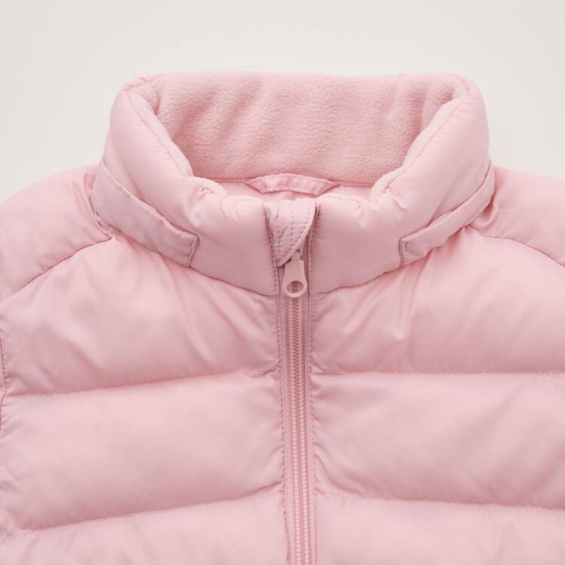 Parka Uniqlo Light Warm Acolchado Washable Zipped Bebe Rosas | 3012SMRKP