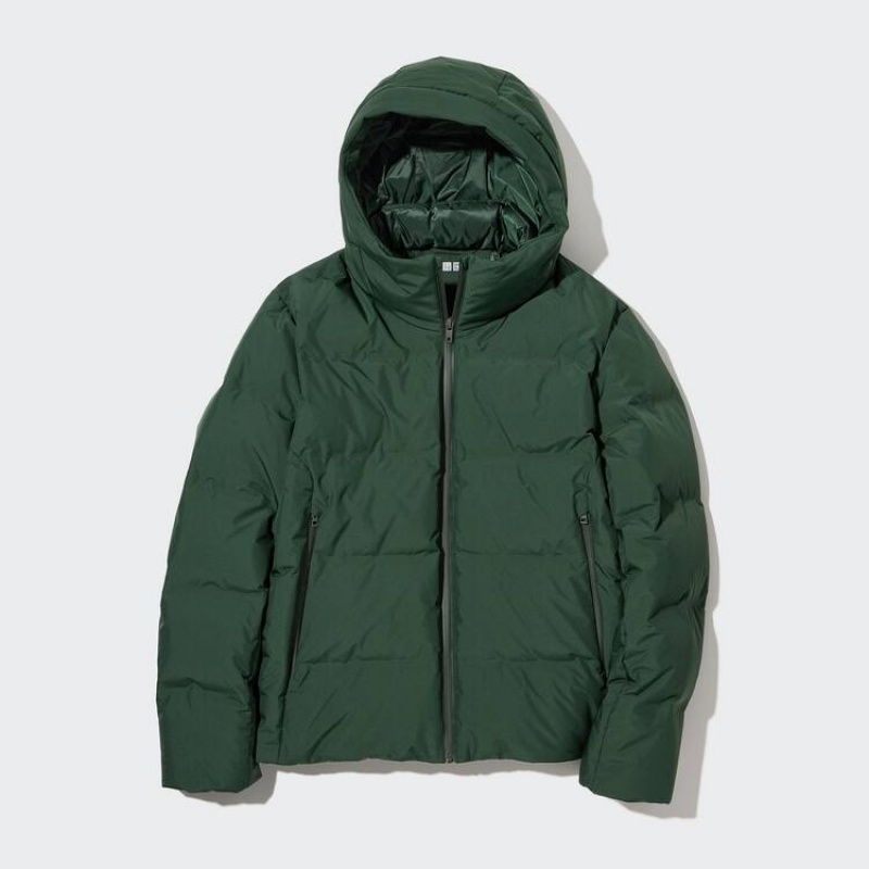 Parka Uniqlo Seamless Down 3d Cut Hombre Verde Oscuro | 3728RNPQA