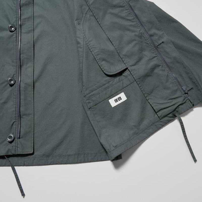 Parka Uniqlo U Relaxed Mujer Gris Oscuro | 4091TJPWU