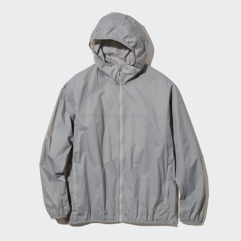 Parka Uniqlo Uv Protection Pocketable Hombre Gris | 1679WLDQJ