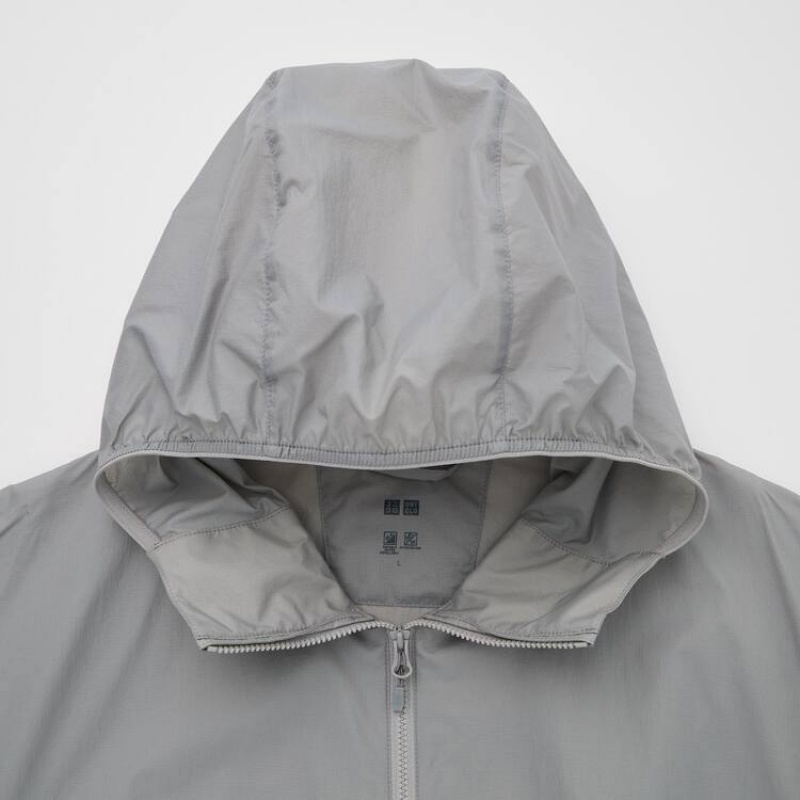 Parka Uniqlo Uv Protection Pocketable Hombre Gris | 1679WLDQJ