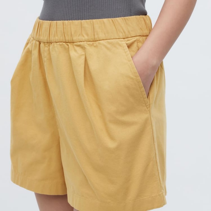 Ropa De Casa Uniqlo Algodon Easy Mujer Amarillo | 5963QCZAH