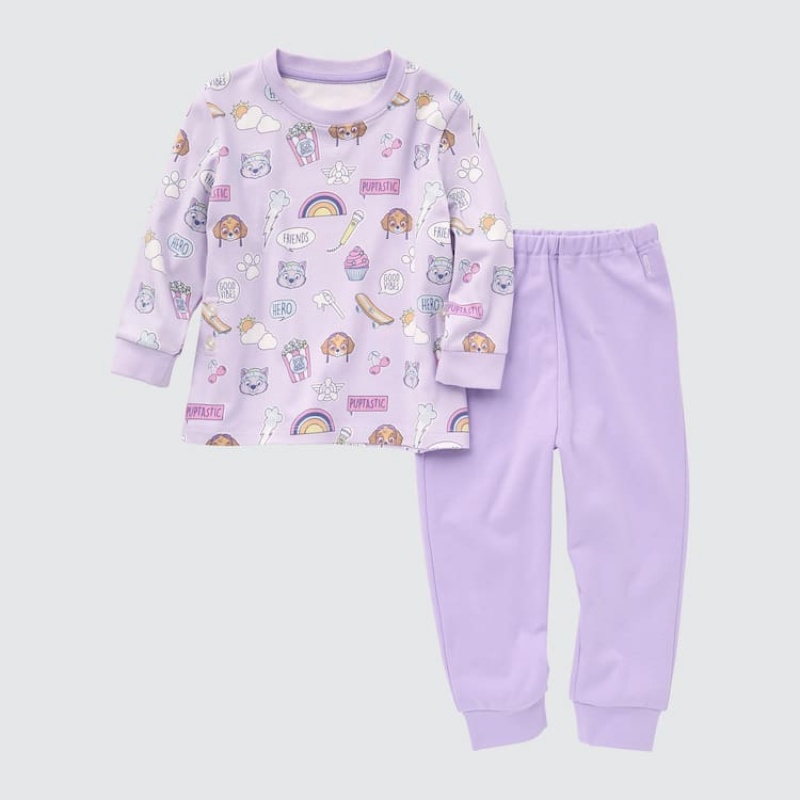 Ropa De Casa Uniqlo Paw Patrol Ut Bebe Moradas | 8107JGWKD