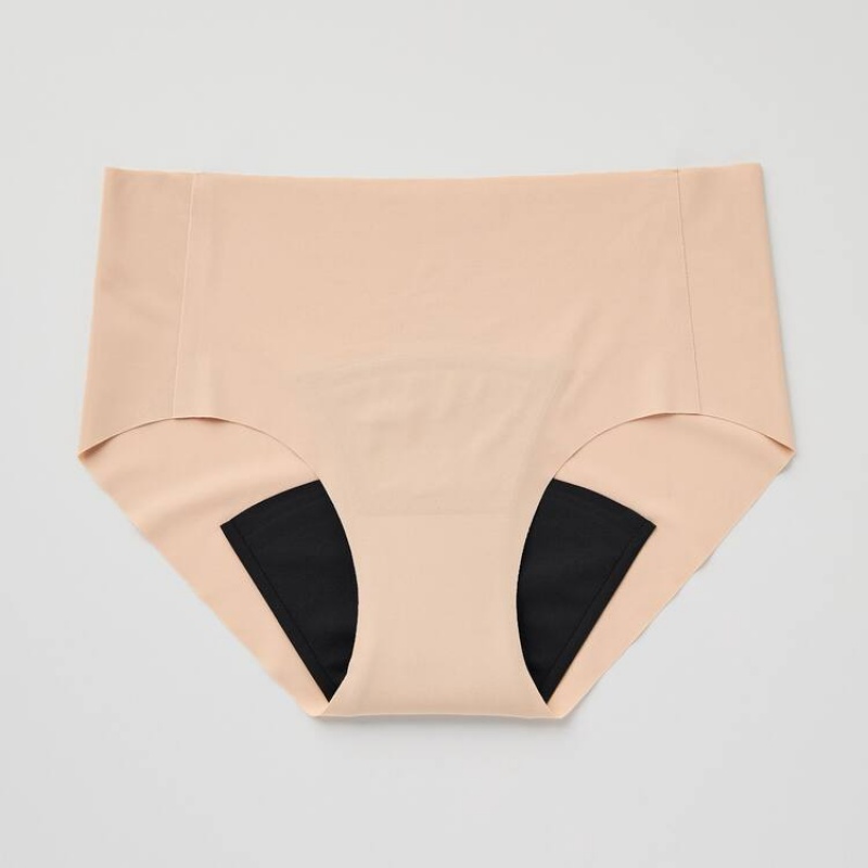 Ropa Interior Uniqlo Airism Hiphugger Period Pants (Light Absorbency) Mujer Coral | 7046EHJBY