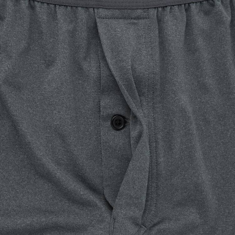 Ropa Interior Uniqlo Airism Loose Fit Heather Boxers Hombre Gris | 6102GFHUQ