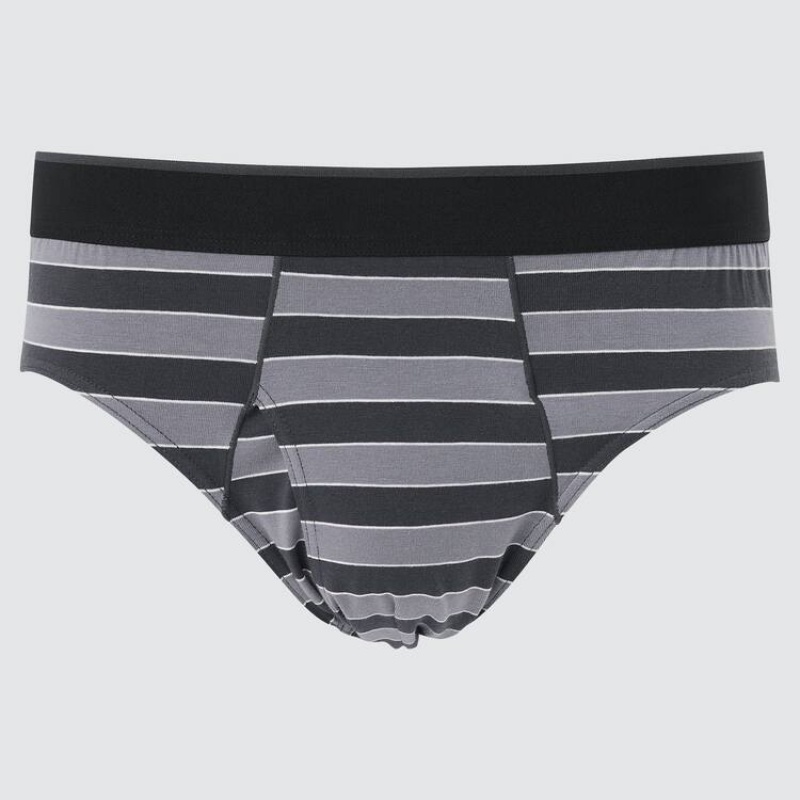 Ropa Interior Uniqlo Briefs Hombre Gris Oscuro | 0871PFCMU