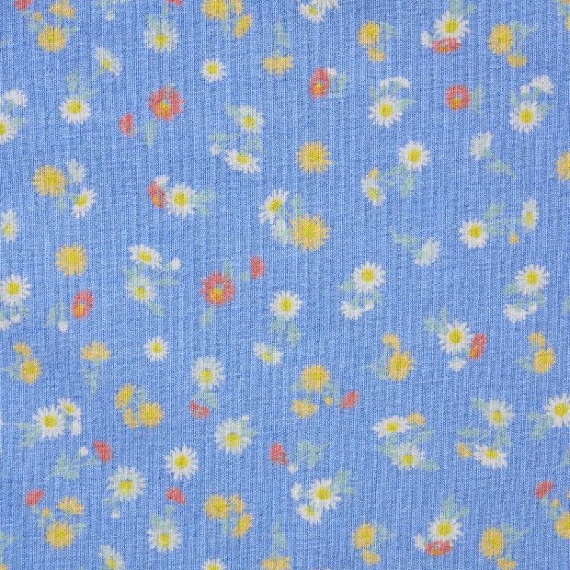 Ropa Interior Uniqlo Flower Print Hiphugger Mujer Azules | 0652KEULW