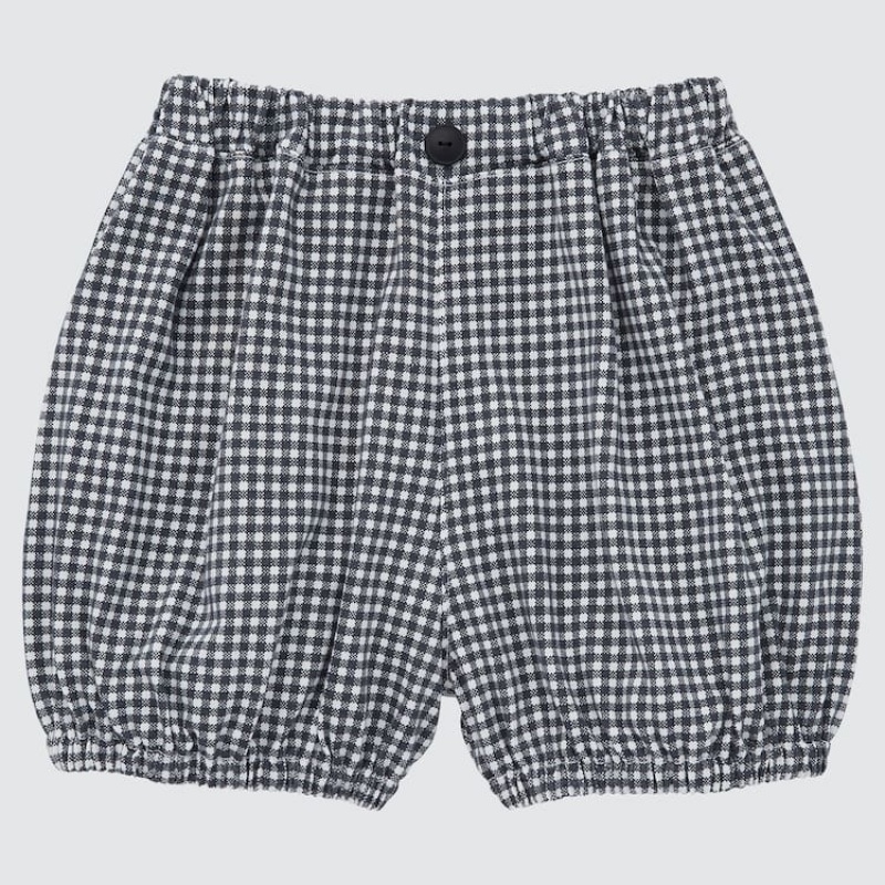 Short Uniqlo Airism Algodon Balloon Easy Bebe Negras | 4591RGEYK