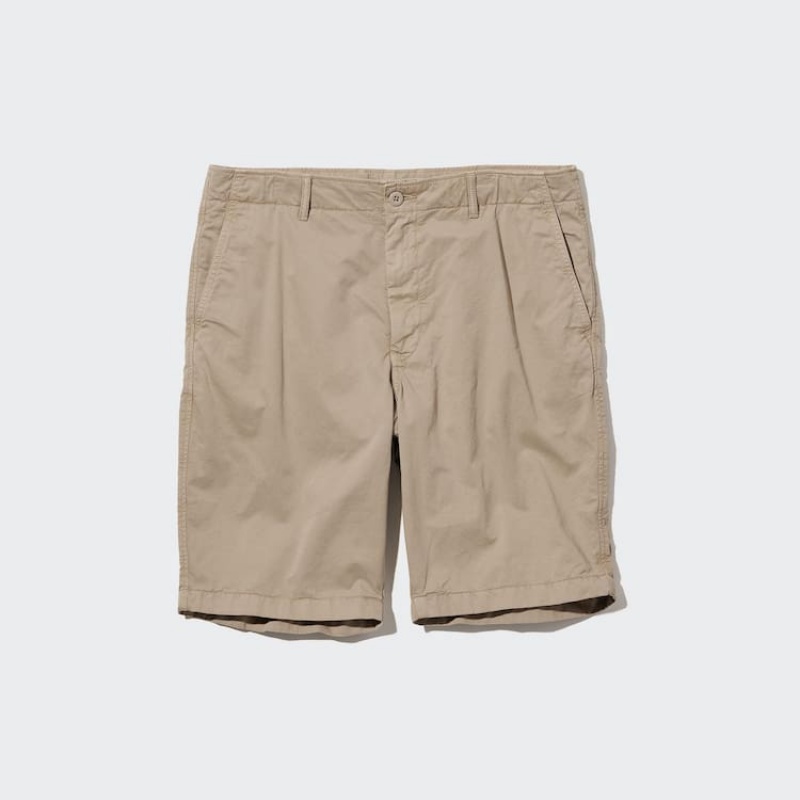 Short Uniqlo Chino Hombre Kaki | 0763VKGYC