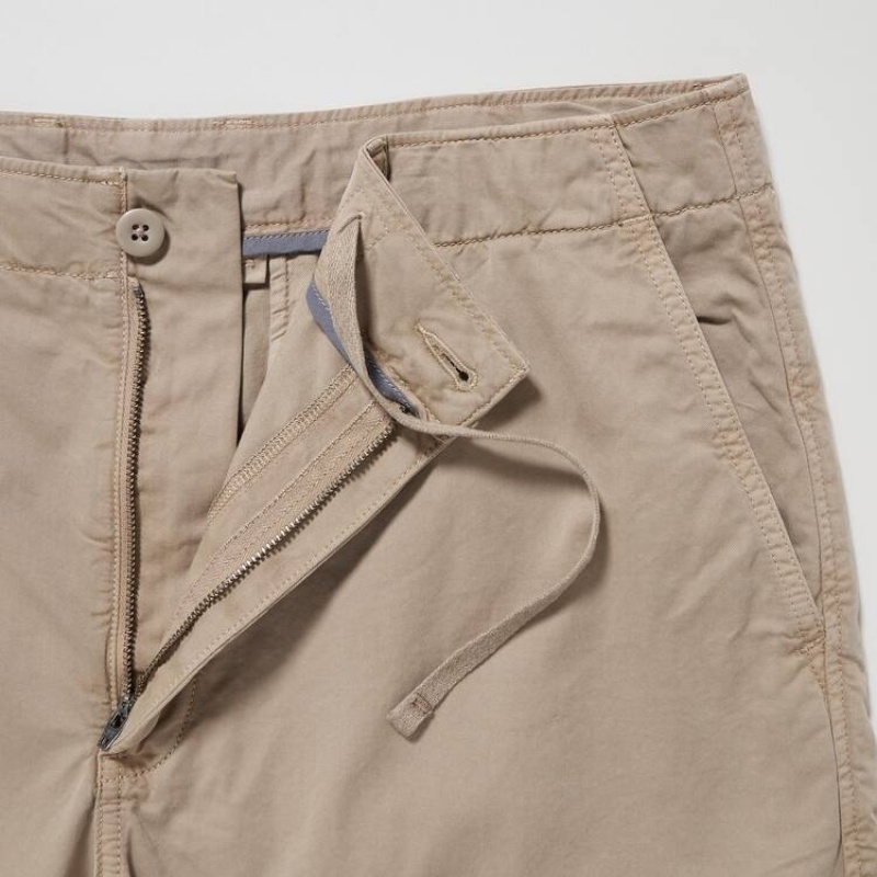 Short Uniqlo Chino Hombre Kaki | 0763VKGYC