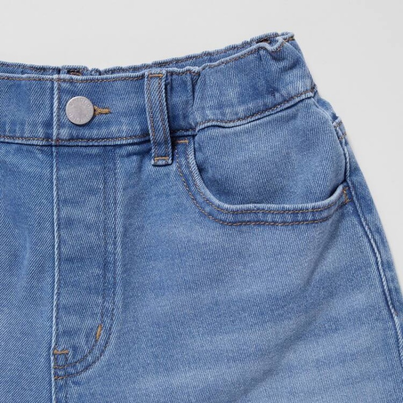 Short Uniqlo Denim Niños Azules | 6397URQGT