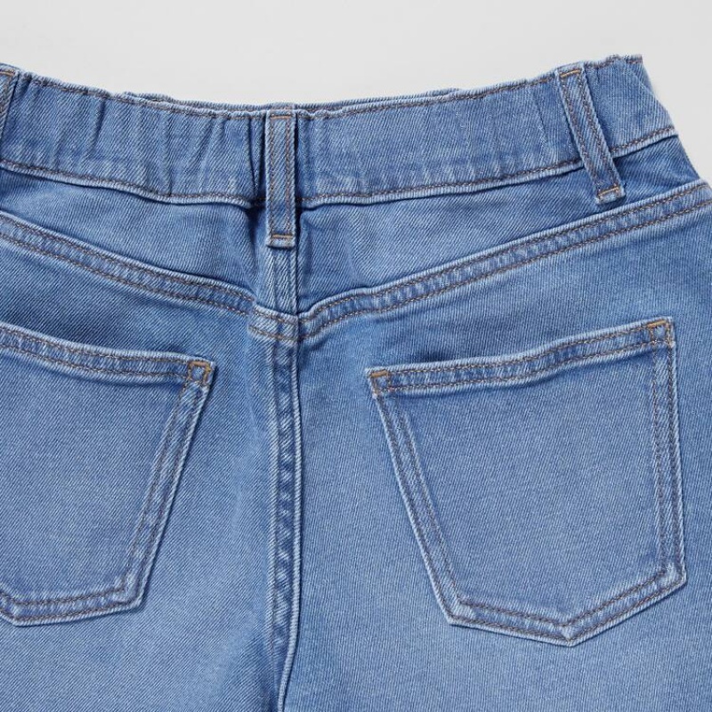 Short Uniqlo Denim Niños Azules | 6397URQGT