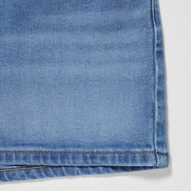 Short Uniqlo Denim Niños Azules | 6397URQGT