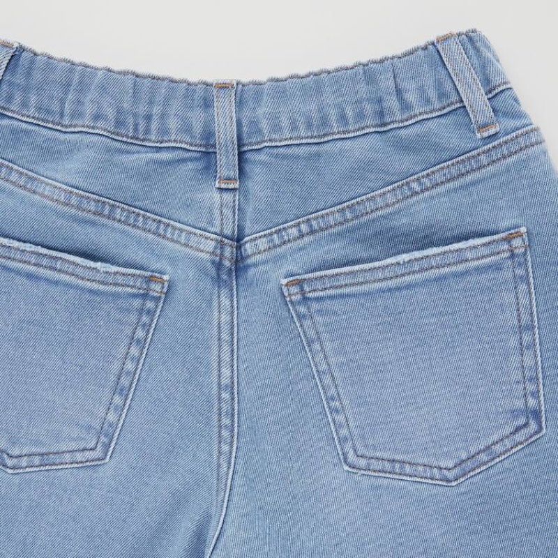 Short Uniqlo Distressed Denim Niños Azules | 3208JAMDX