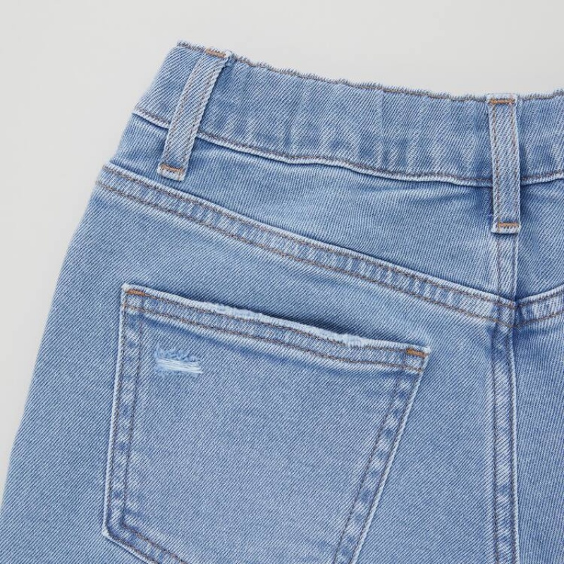 Short Uniqlo Distressed Denim Niños Azules | 3208JAMDX