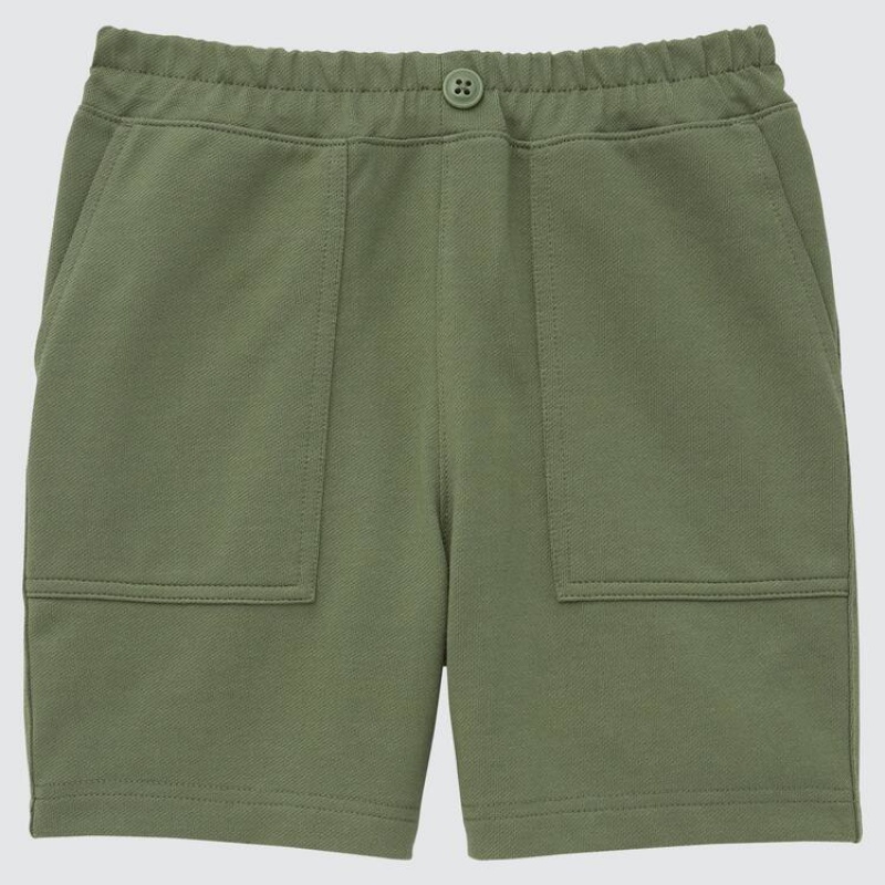 Short Uniqlo Dry Twill Easy Bebe Verde | 5176PBOGC