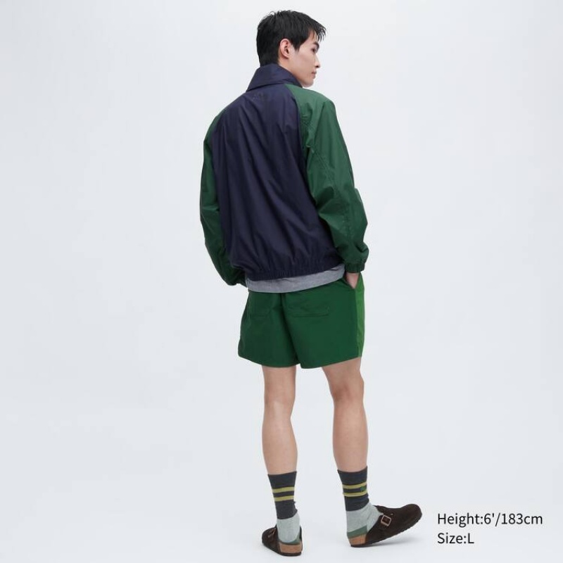 Short Uniqlo Jw Anderson Colour Block Active Utility Hombre Verde | 4307RGSMH