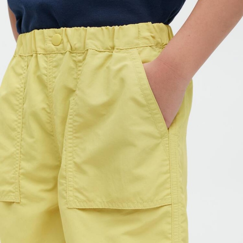 Short Uniqlo Nylon Easy Niños Amarillo | 9031CLGQV