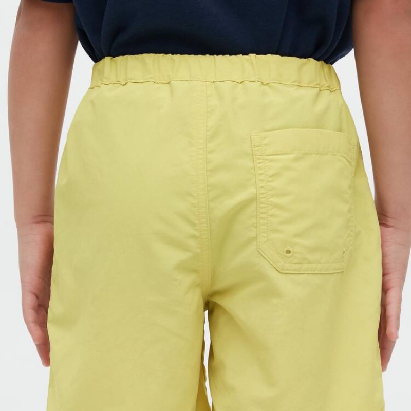 Short Uniqlo Nylon Easy Niños Amarillo | 9031CLGQV