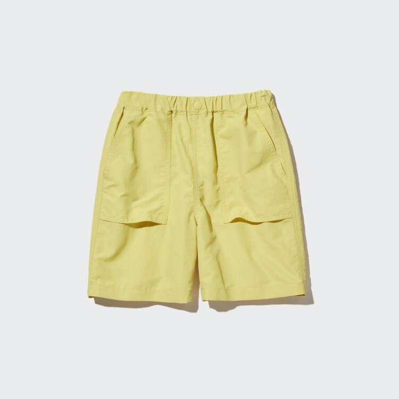 Short Uniqlo Nylon Easy Niños Amarillo | 9031CLGQV