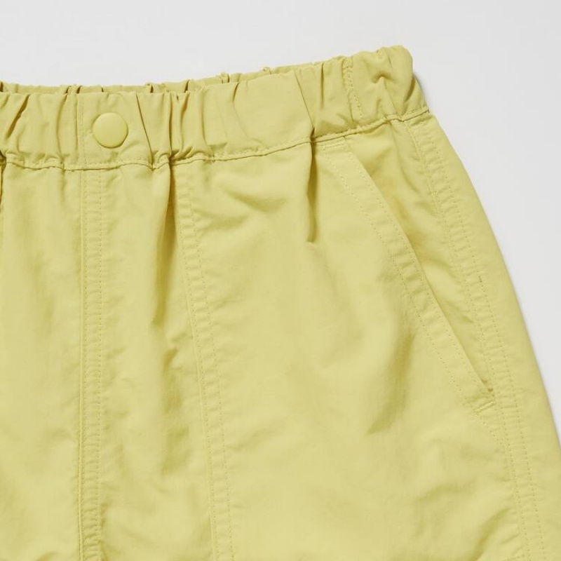 Short Uniqlo Nylon Easy Niños Amarillo | 9031CLGQV