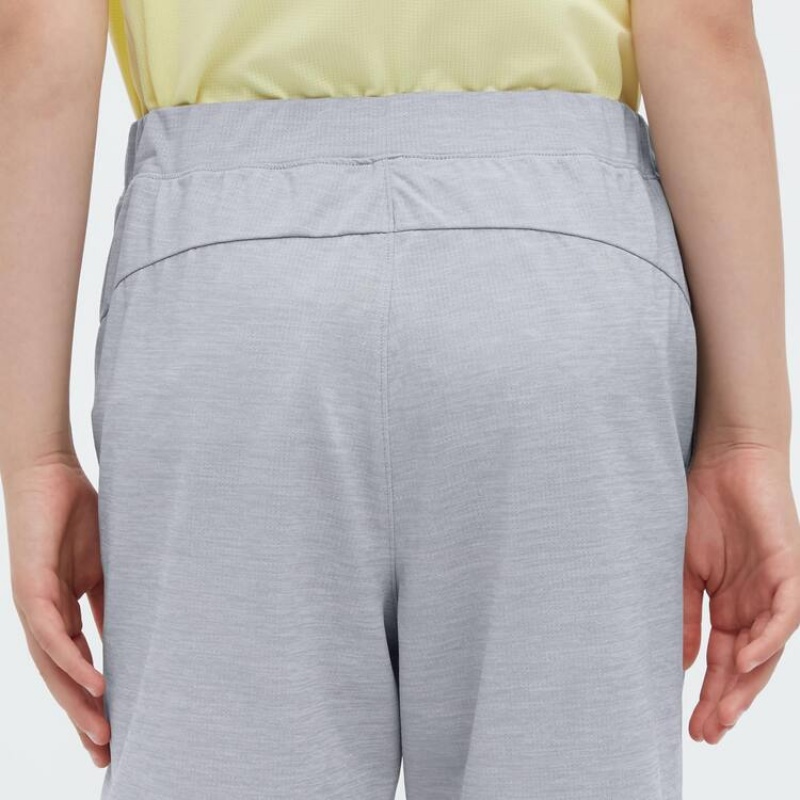 Short Uniqlo Ultra Stretch Dry-ex Niños Gris Claro | 6751KESXT