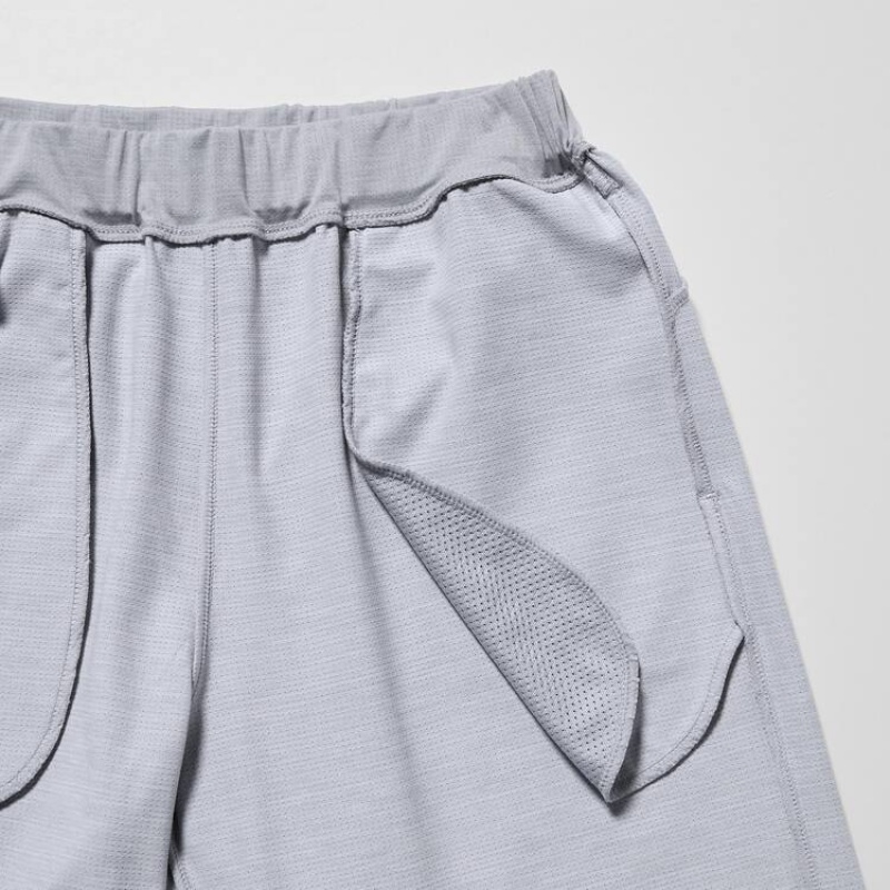 Short Uniqlo Ultra Stretch Dry-ex Niños Gris Claro | 6751KESXT