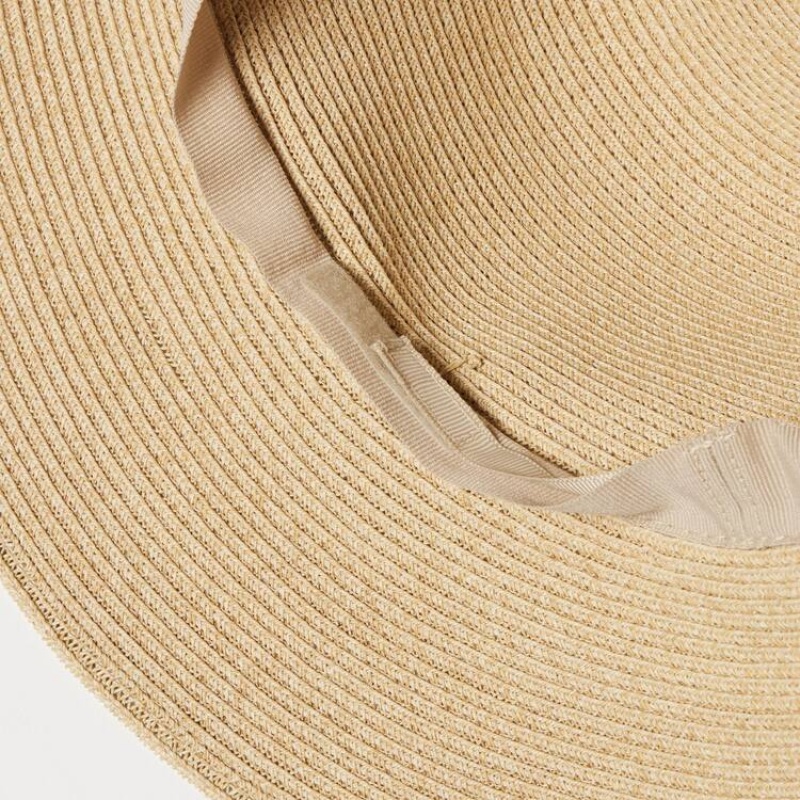 Sombreros Uniqlo Braided Mujer Beige | 2804XWHLJ