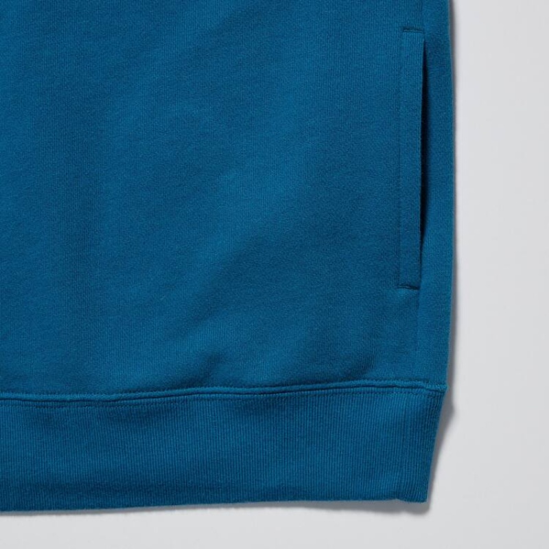 Sudadera con Capucha Uniqlo Minecraft Ut Estampadas Sweat Niños Azules | 8273XCZTS