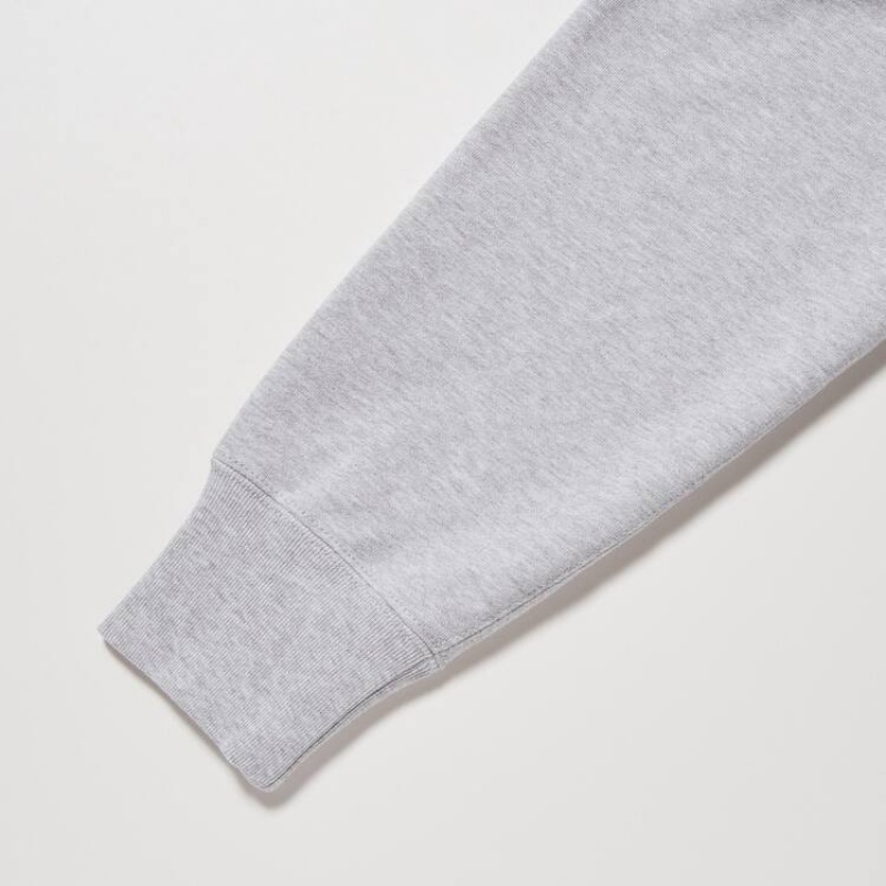 Sudadera con Capucha Uniqlo Sweat Pullover Hombre Gris | 8672GOZLF