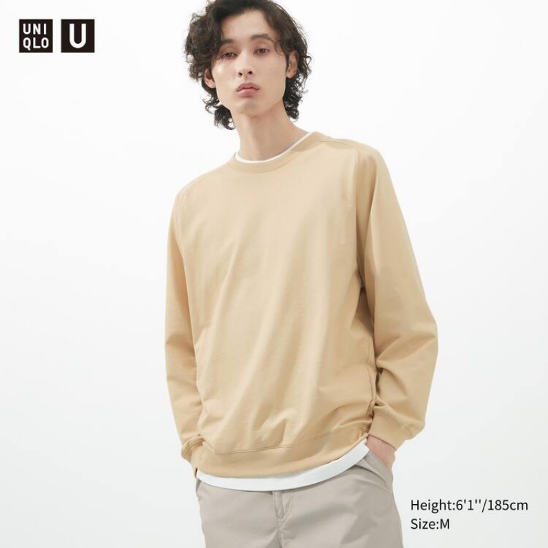 Sudaderas Uniqlo U Light Hombre Creme | 1960XSVME