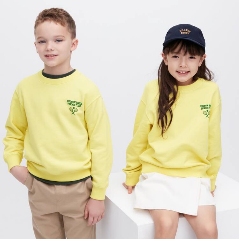 Sudaderas Uniqlo Ultra Stretch Niños Amarillo | 7658SZQOC