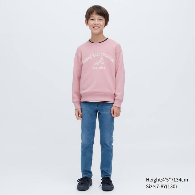 Sudaderas Uniqlo Ultra Stretch Niños Rosas | 5342TULJO