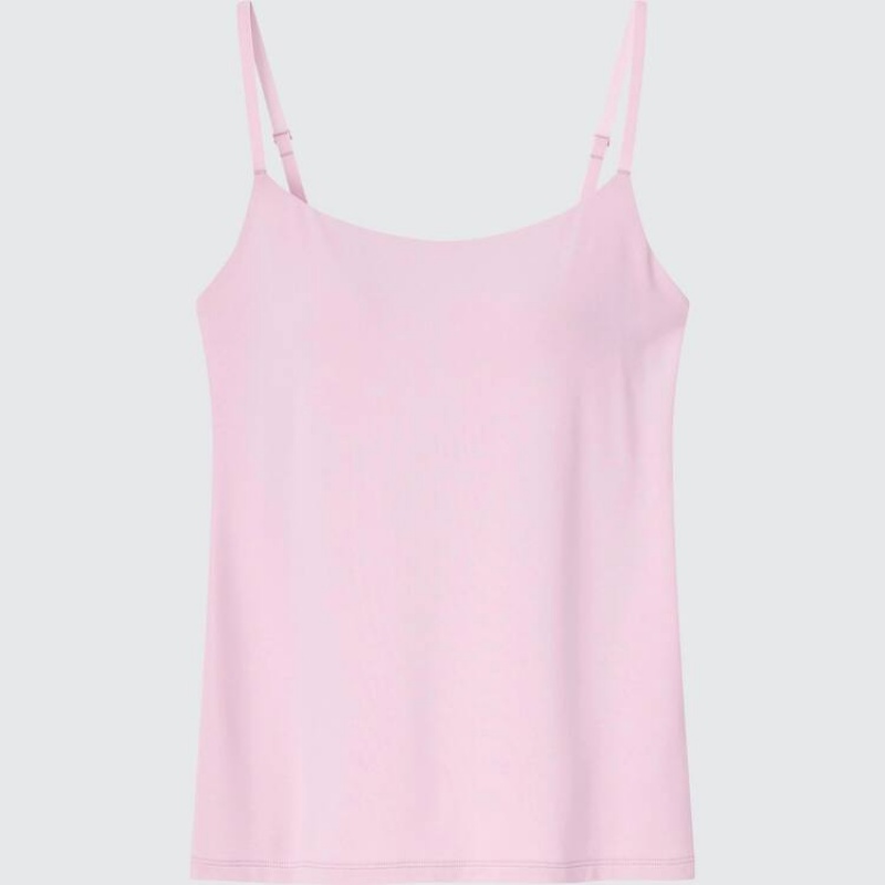 Tops Uniqlo Airism Camisole Mujer Rosas | 0439IKXSQ