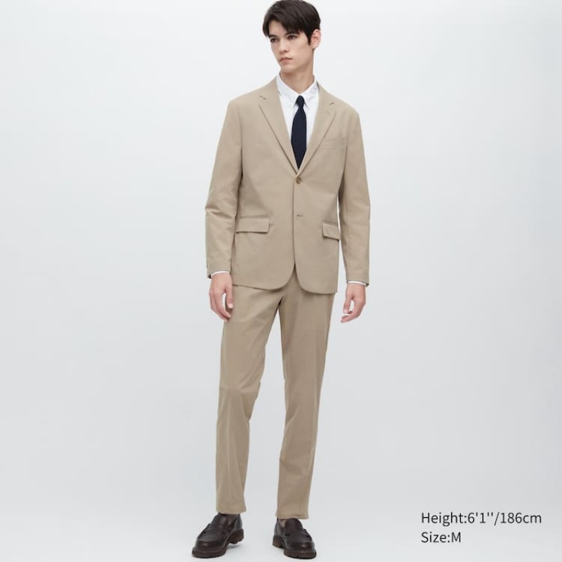 Trajes Uniqlo Airsense Ultra Light Hombre Beige | 1836GVTKB