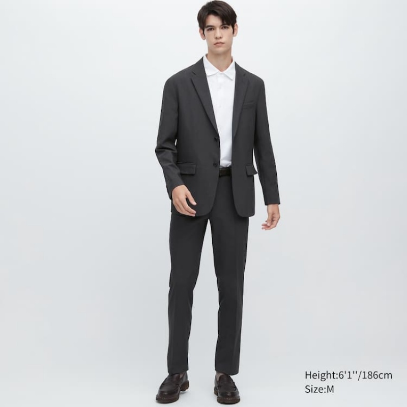 Trajes Uniqlo Airsense Ultra Light Lana-like Hombre Gris Oscuro | 2019YQDPB