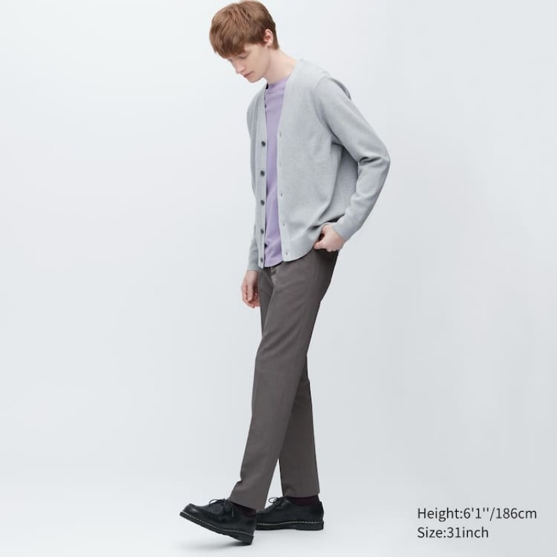 Trajes Uniqlo Airsense Ultra Light Lana-like Hombre Gris Oscuro | 7029NIOPQ