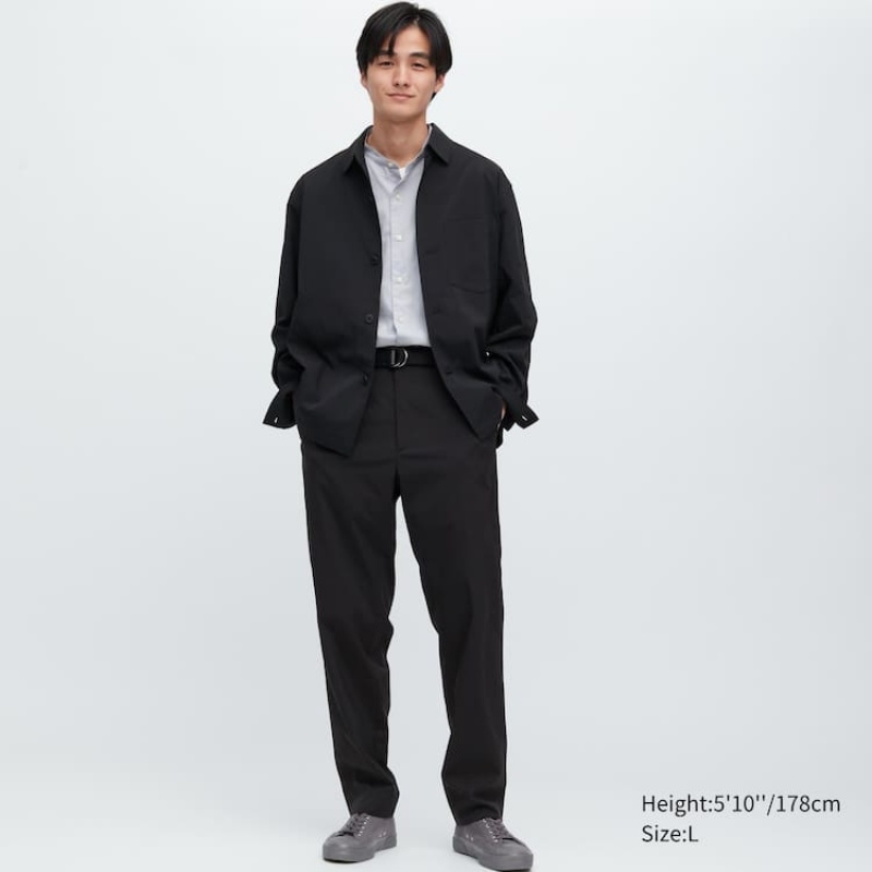 Trajes Uniqlo Airsense Ultra Light Relaxed Fit Hombre Negras | 6318DUMPJ