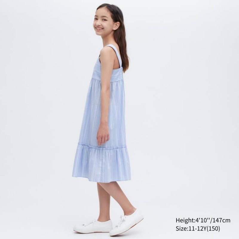 Vestido Uniqlo A Rayas Camisole Niños Azules | 8309LJWDU