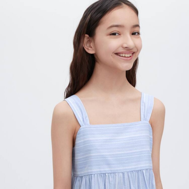 Vestido Uniqlo A Rayas Camisole Niños Azules | 8309LJWDU