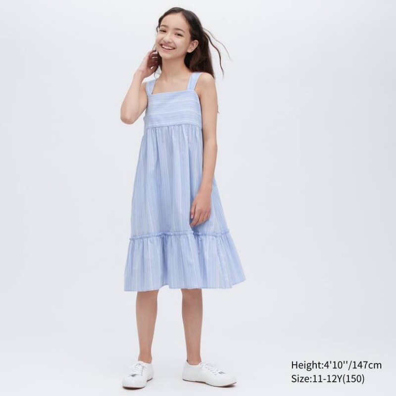 Vestido Uniqlo A Rayas Camisole Niños Azules | 8309LJWDU