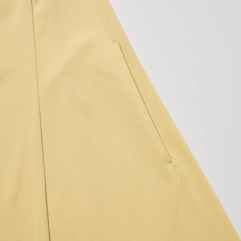 Vestido Uniqlo Airism Ultra Stretch Sin Manga Mujer Amarillo | 9745QXZSC