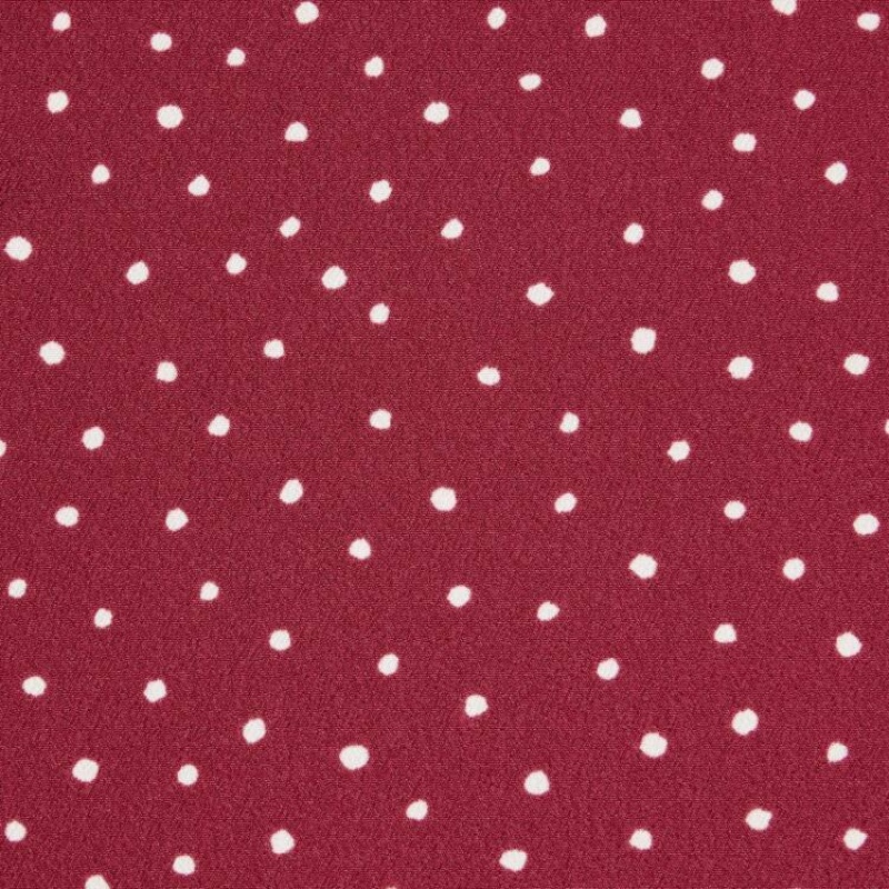 Vestido Uniqlo Dotted V Neck Long Sleeved Mini Mujer Rojas | 7549BOPWH